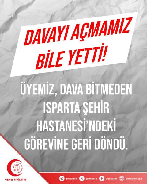 DAVAYI AÇMAMIZ BİLE YETTİ!