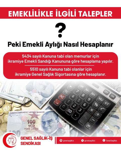 Emeklilikle İlgili Talepler Peki Emekli Aylığı Nasıl Hesaplanır?