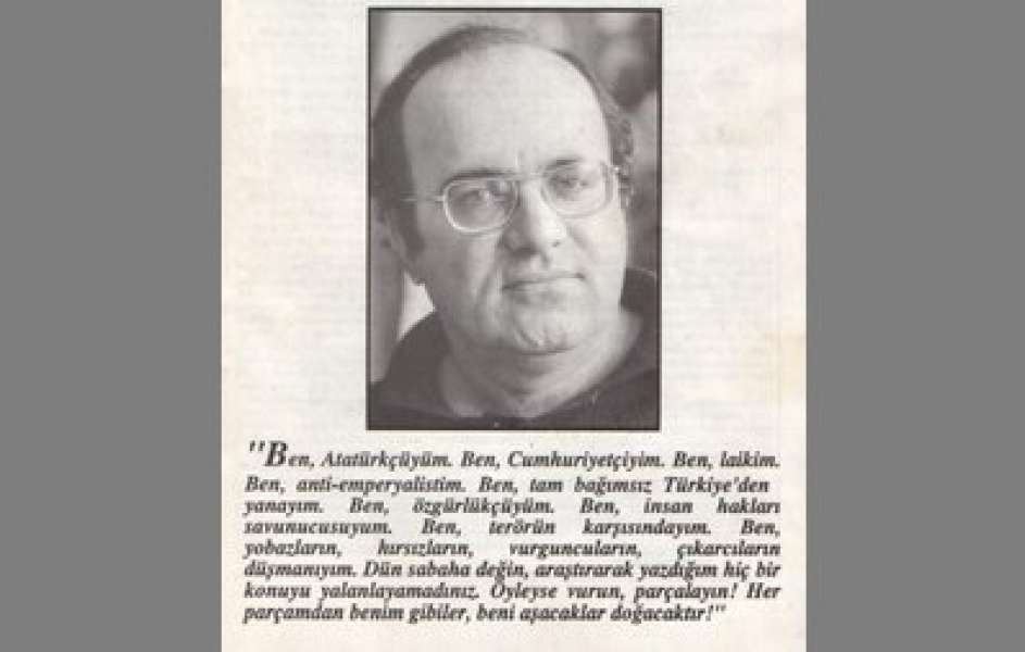 Kalpaksız Kuvayi Milliyeci Uğur Mumcu'yu Saygıyla Anıyoruz!