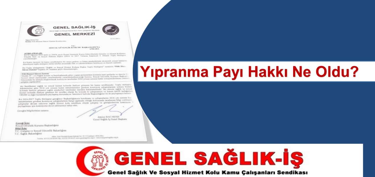 Sendikamız SGK’ya Gönderdiği Yazıda ‘Fiili Hizmet Zammı’nı Sordu