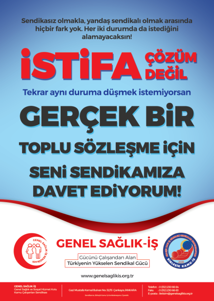 Gerçek Bir Toplu Sözleşme İçin Seni Sendikamıza Davet Ediyorum!