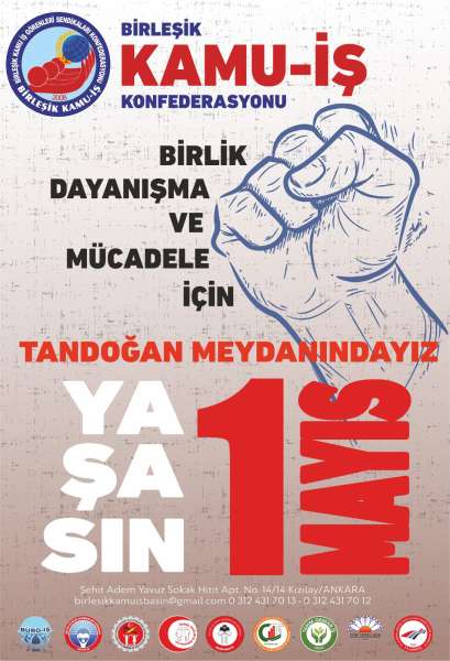 1 Mayıs’ta Emeğimiz ve Ekmeğimiz İçin Meydanlarda Olacağız!