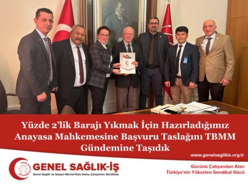 Yüzde 2’lik Barajı Yıkmak İçin Hazırladığımız Anayasa Mahkemesine Başvuru Taslağını TBMM Gündemine Taşıdık