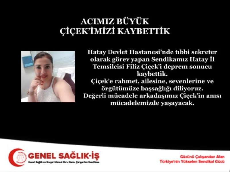 Acımız Büyük... Çiçek’imizi Kaybettik