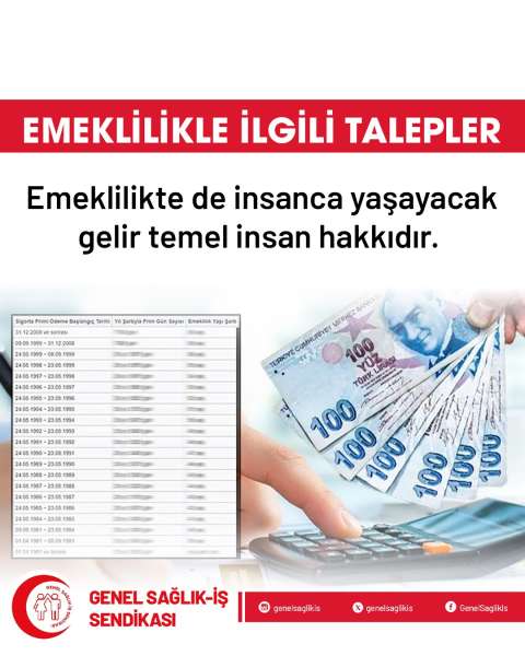 Emeklilikle İlgili Talepler