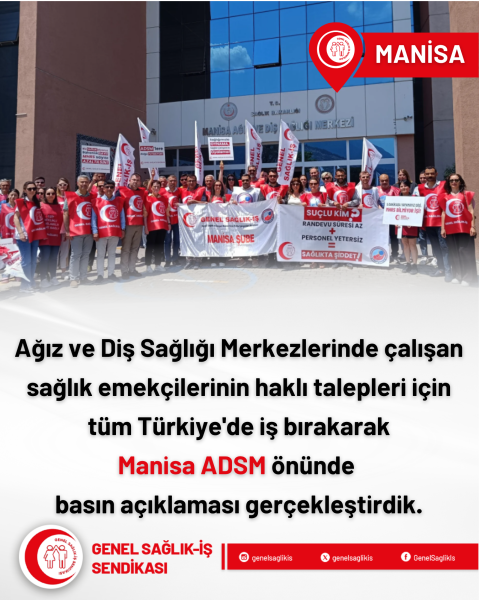 Manisa ADSM'de Basın Açıklaması Gerçekleştirdik