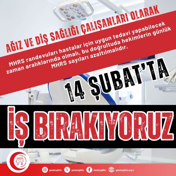 14 Şubat'ta İş Bırakıyoruz