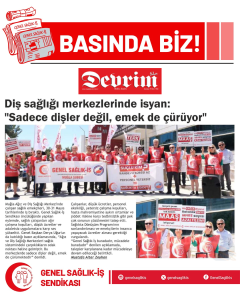 Muğla ve Sinop ADSM'lerde Basın Açıklaması Gerçekleştirdik