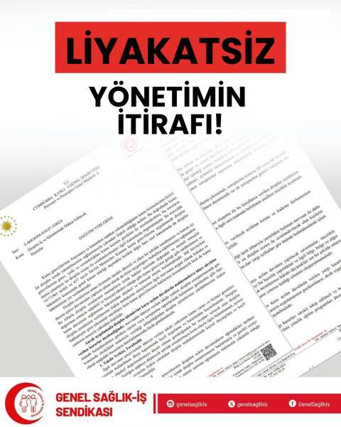 LİYAKATSİZ YÖNETİMİN İTİRAFI!