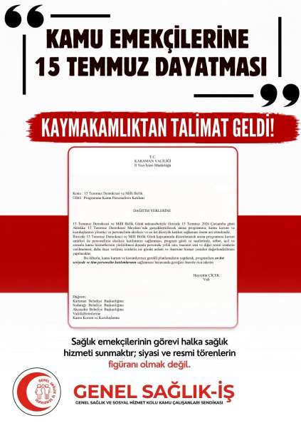 SİYASİ İKTİDARIN 15 TEMMUZ DAYATMASI KABUL EDİLEMEZ!