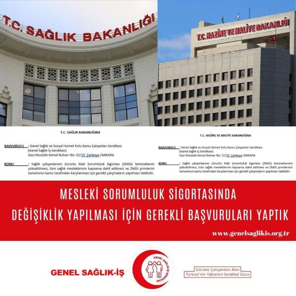 MESLEKİ SORUMLULUK SİGORTASINDA DEĞİŞİKLİK YAPILMASI İÇİN GEREKLİ BAŞVURULARI YAPTIK