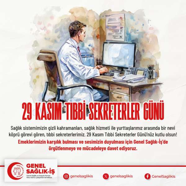 29 KASIM TIBBİ SEKRETERLER GÜNÜ KUTLU OLSUN