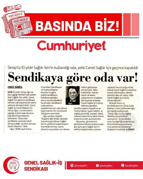Yetkiyi aldık, yetkili sendikaya ait odayı kapattılar!