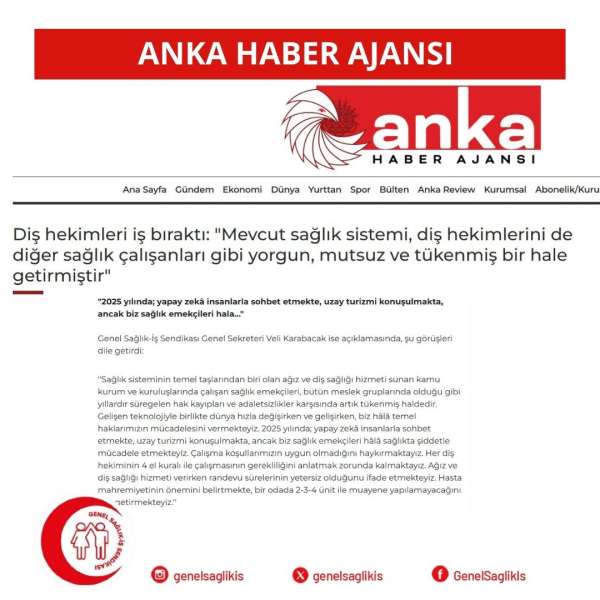 Diş hekimleri iş bıraktı: 