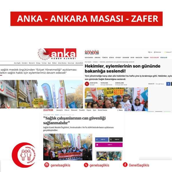 Halkın sağlık hakkı için eylemlerimiz devam edecek / Çıkan Haberler